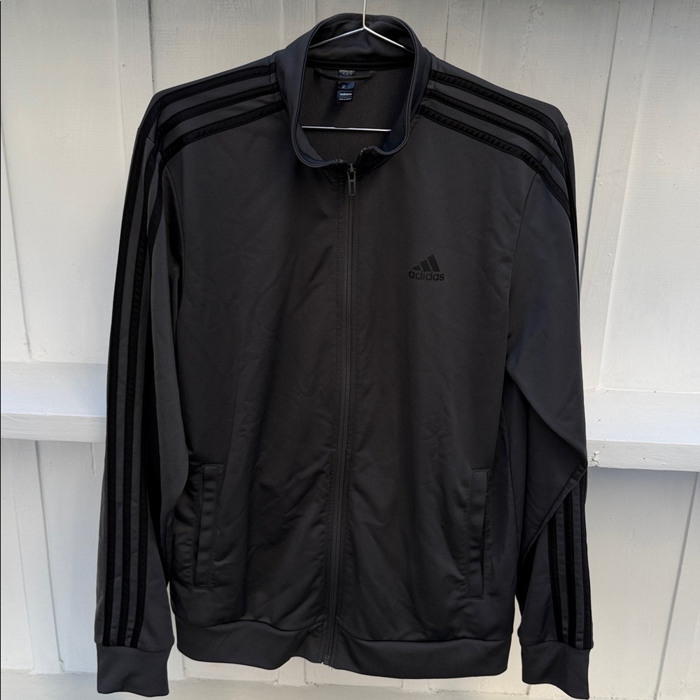 Adidas Charcoal Full-Zip Track Jacket. Men’s medium. No stains or holes.